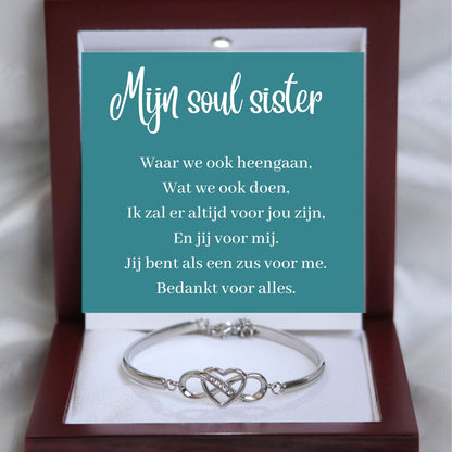 Aan mijn Soul Sister -Infinity  Armband