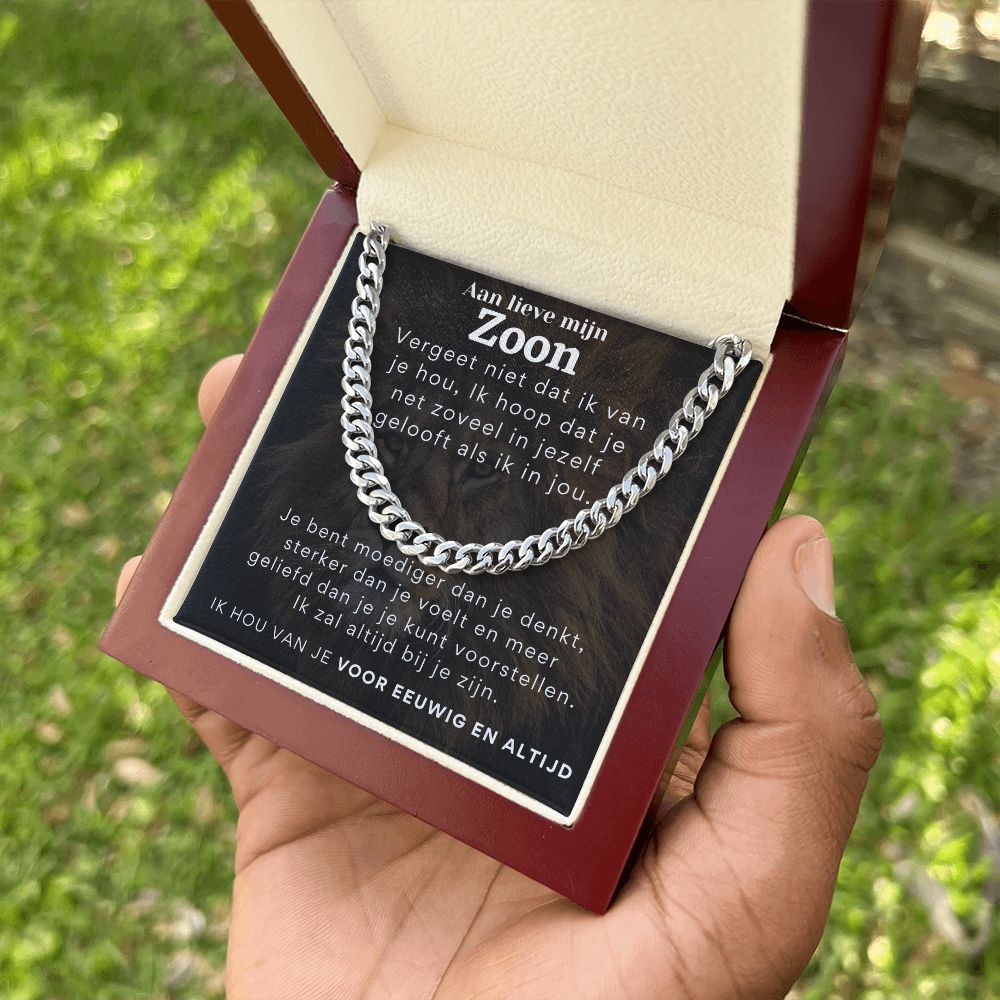 Aan mijn lieve Zoon - Schakel ketting