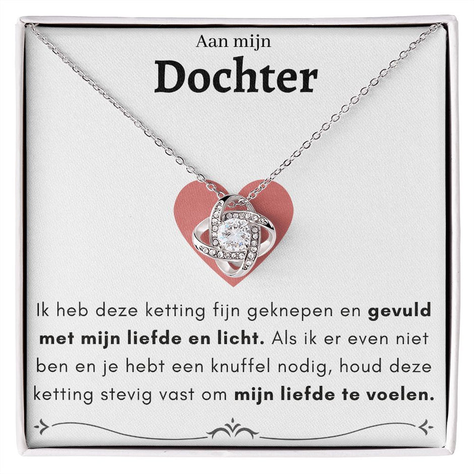 Aan mijn dochter halsketting | Aan onze dochter ketting met zirkonia gepersonaliseerde kaart en geschenkdoos. Perfect cadeau voor verjaardag of Kerst (Dubbel Hart | LED Box Aan mijn dochter halsketting | Aan onze dochter ketting met zirkonia gepersonaliseerde kaart en geschenkdoos. Perfect cadeau voor verjaardag of Kerst (Dubbel Hart | LED Box