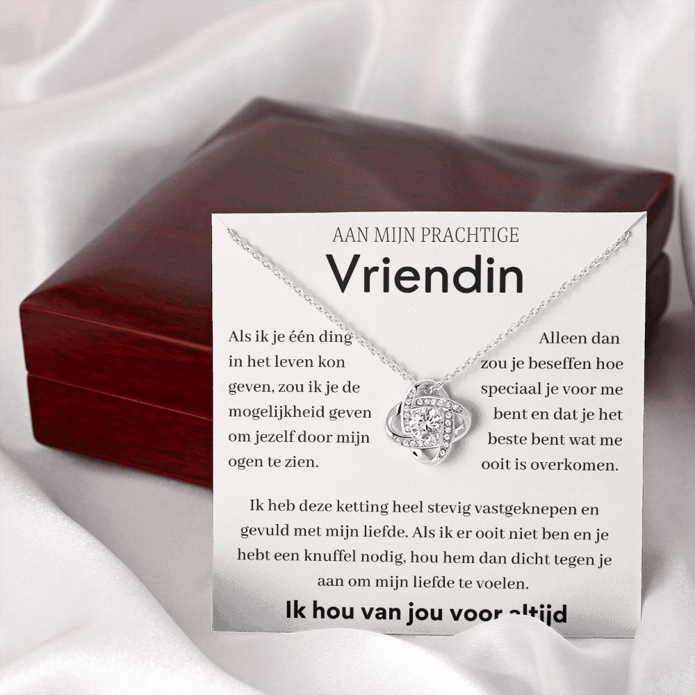 ORAZIO Damesarmband Goud/Zilver - Verstelbare Vriendschapsarmband Met Liefdesknoop